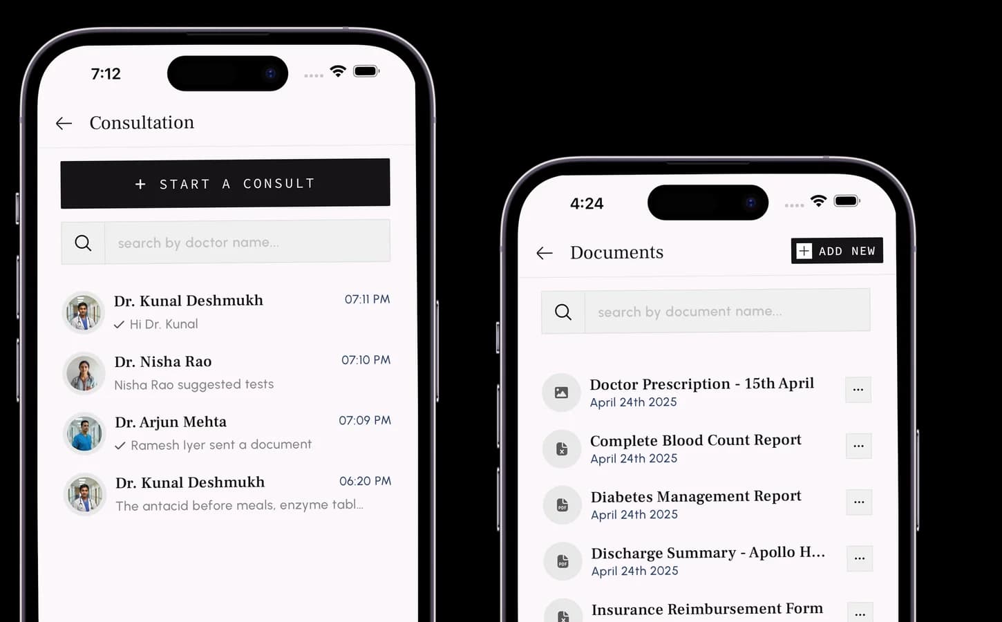 Second Aid mobile app screens on mobile device