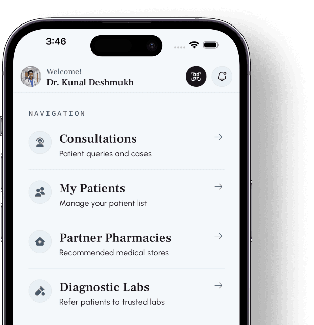 Doctor dashboard screen